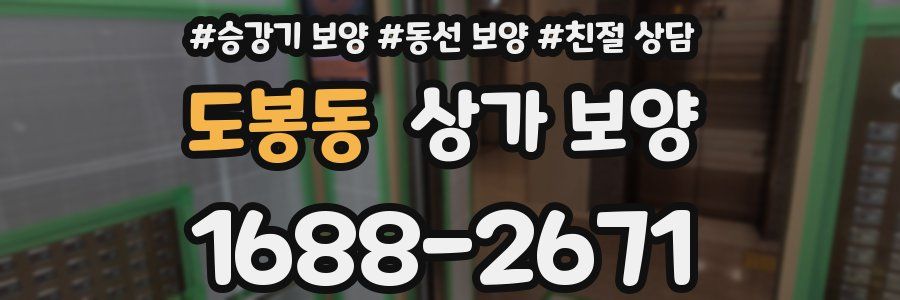 도봉동 상가 보양