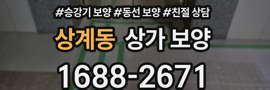상계동 상가 보양