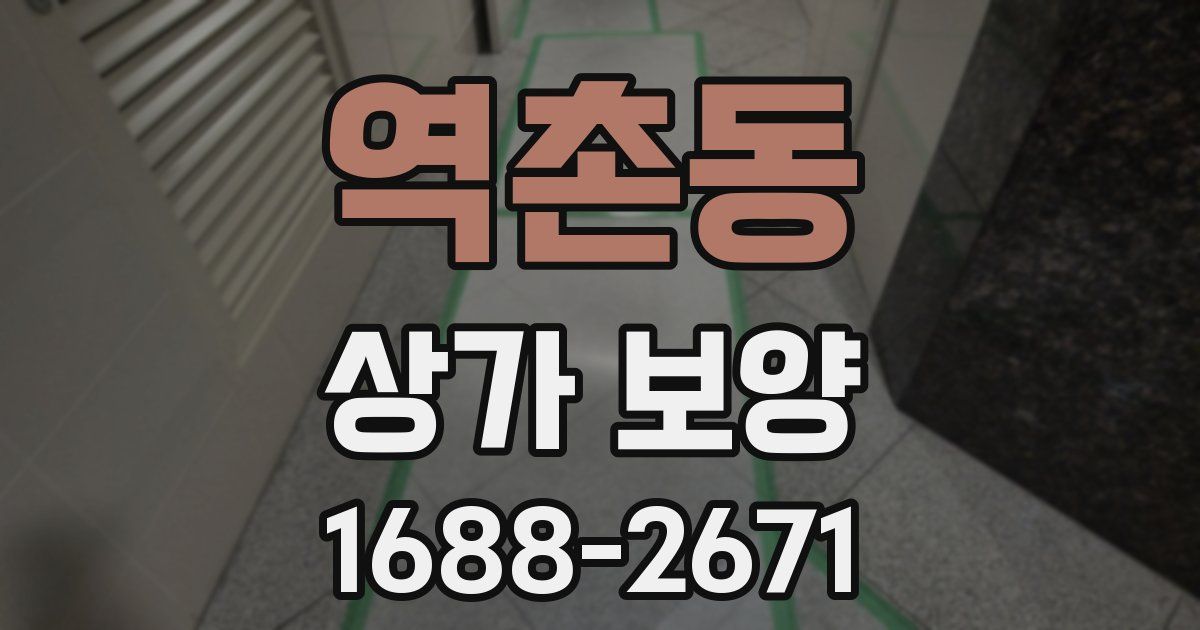역촌동 상가 보양