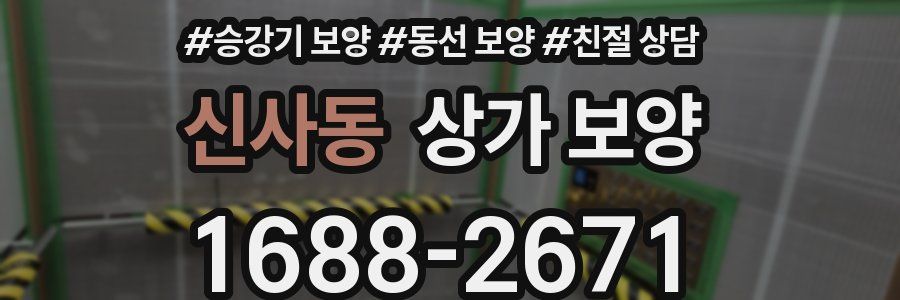 신사동 상가 보양