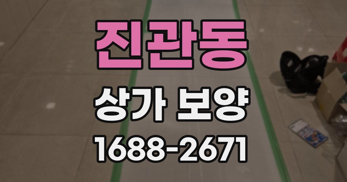 진관동 상가 보양