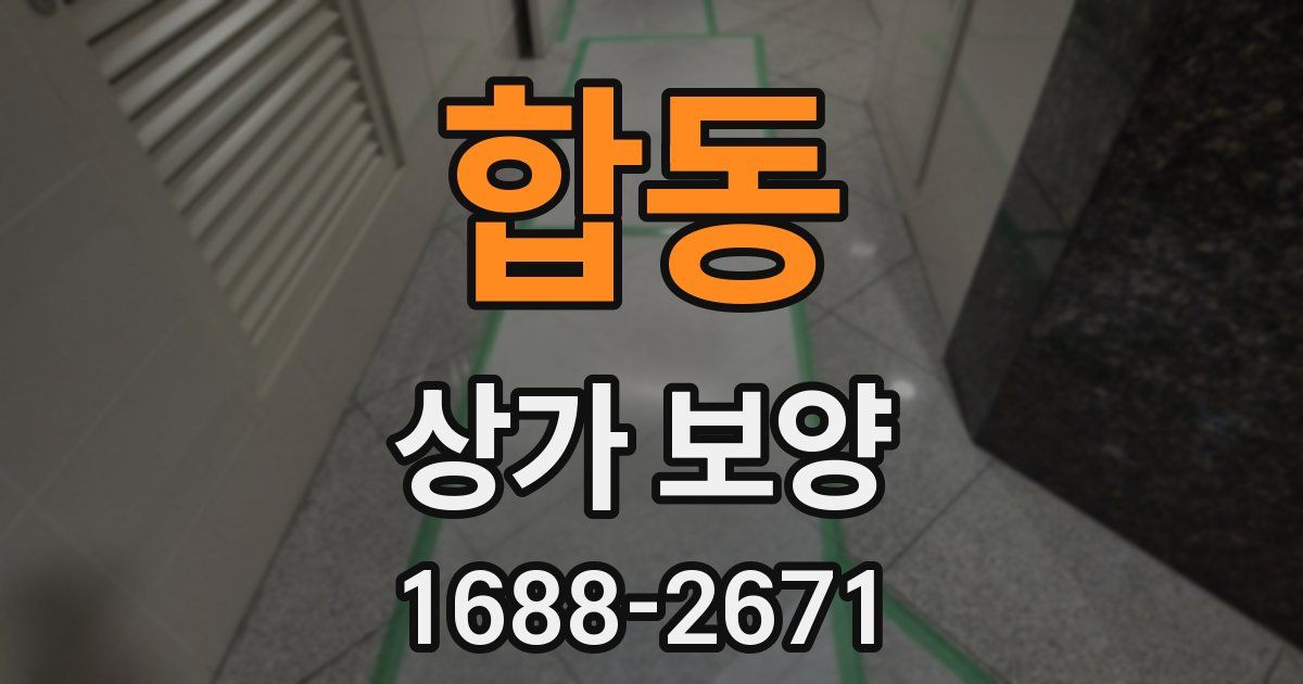 합동 상가 보양