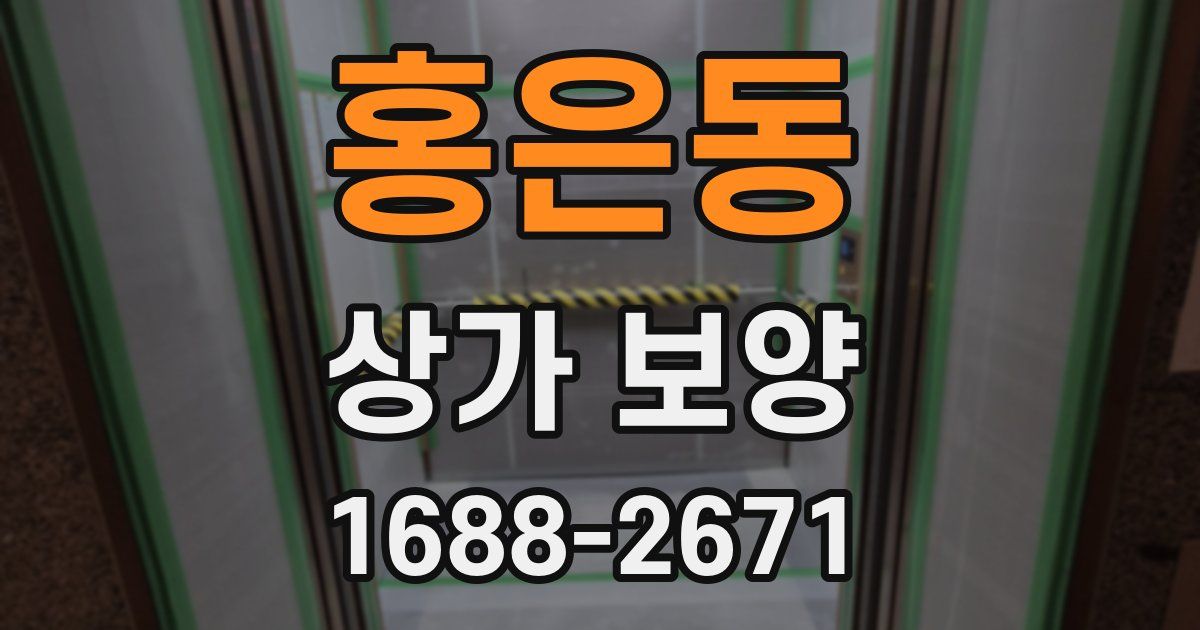 홍은동 상가 보양