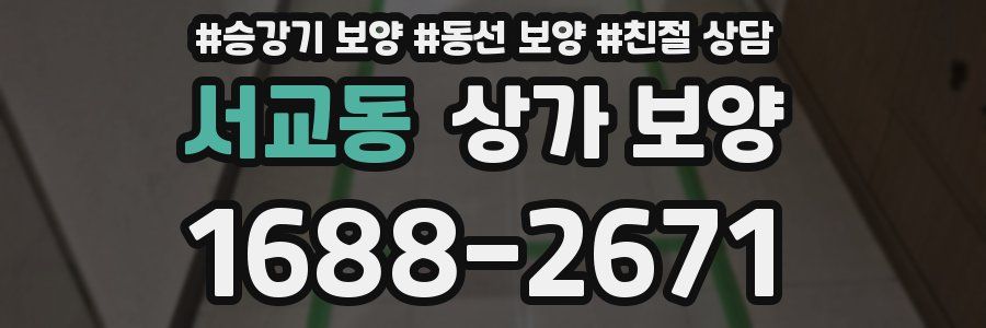 서교동 상가 보양