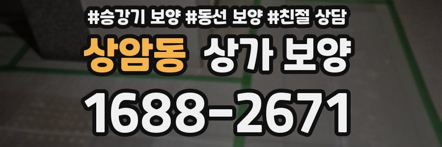 상암동 상가 보양