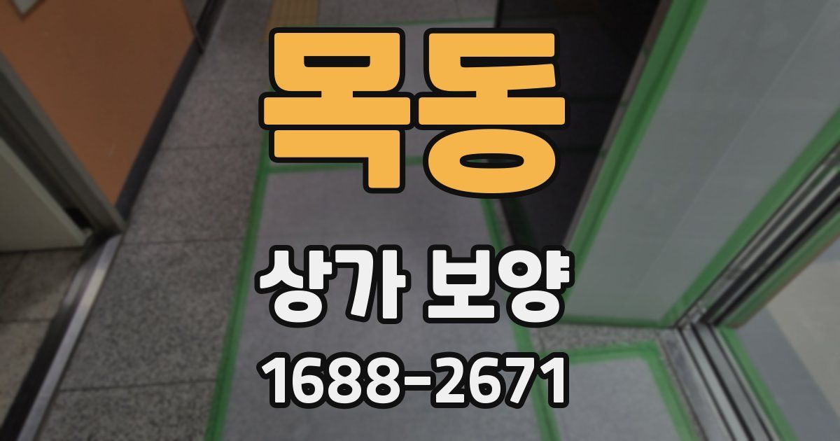 목동 상가 보양