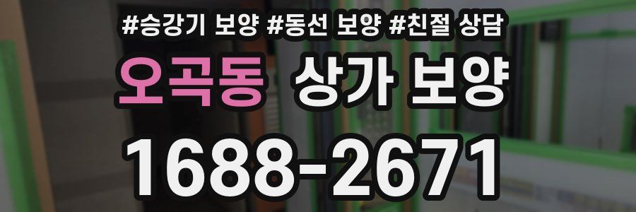 오곡동 상가 보양