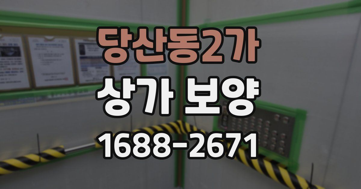 당산동2가 상가 보양