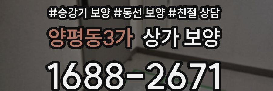 양평동3가 상가 보양