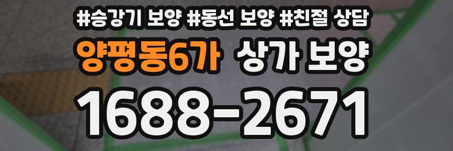 양평동6가 상가 보양