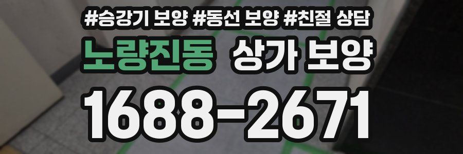 노량진동 상가 보양