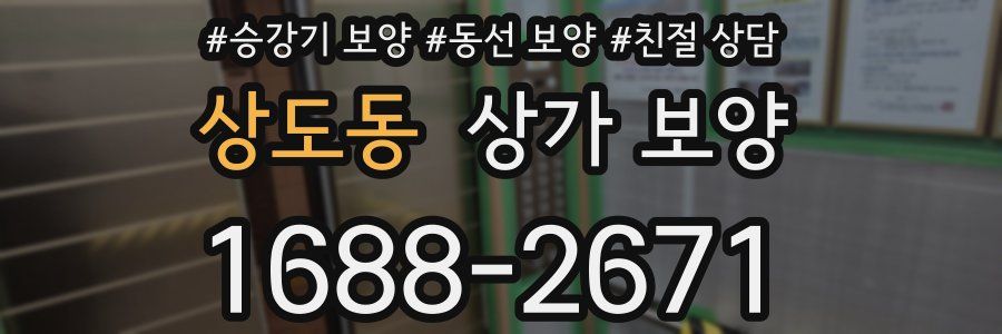 상도동 상가 보양