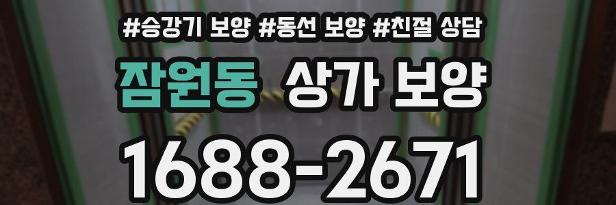잠원동 상가 보양