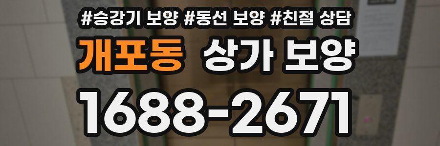 개포동 상가 보양