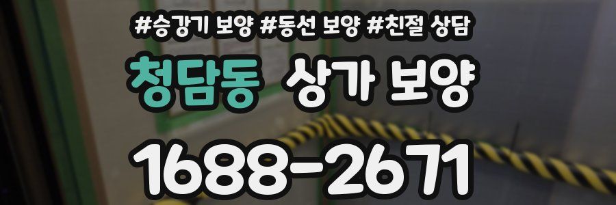 청담동 상가 보양