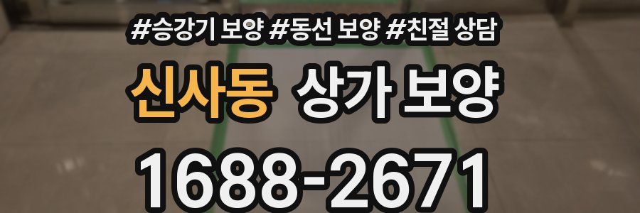 신사동 상가 보양