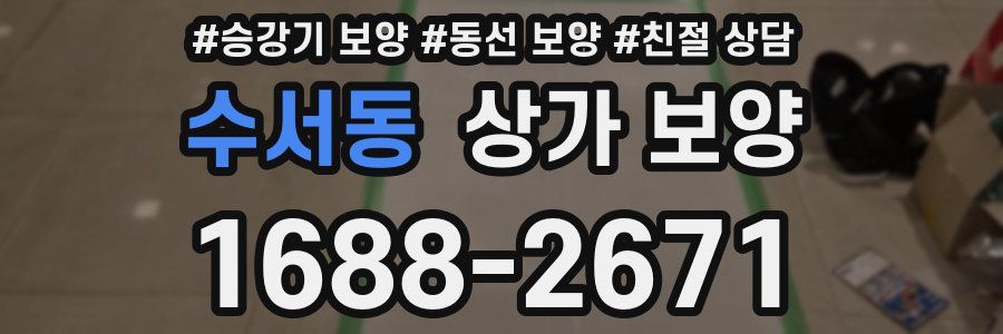 수서동 상가 보양