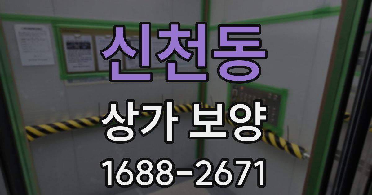 신천동 상가 보양