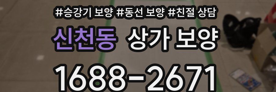 신천동 상가 보양