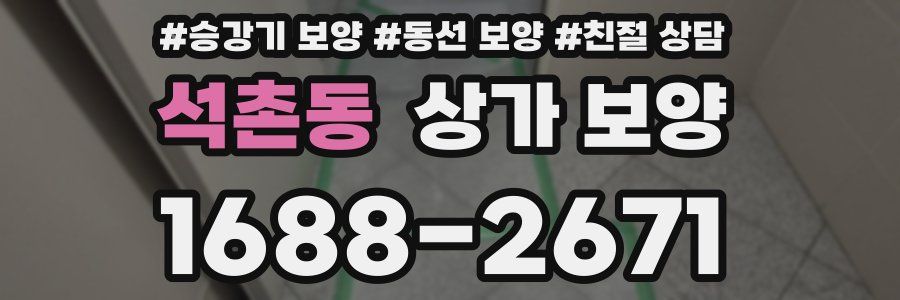 석촌동 상가 보양