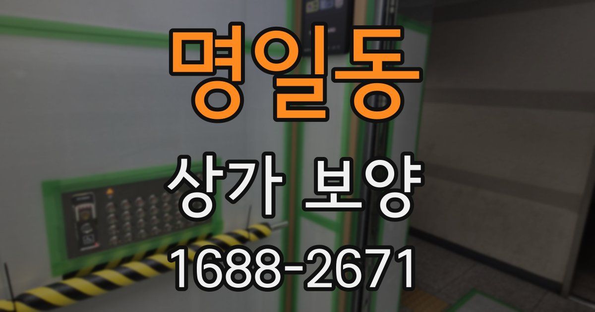 명일동 상가 보양