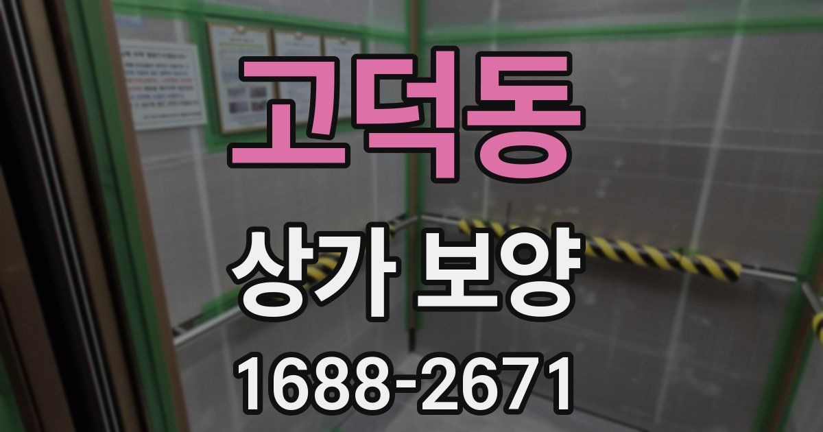 고덕동 상가 보양