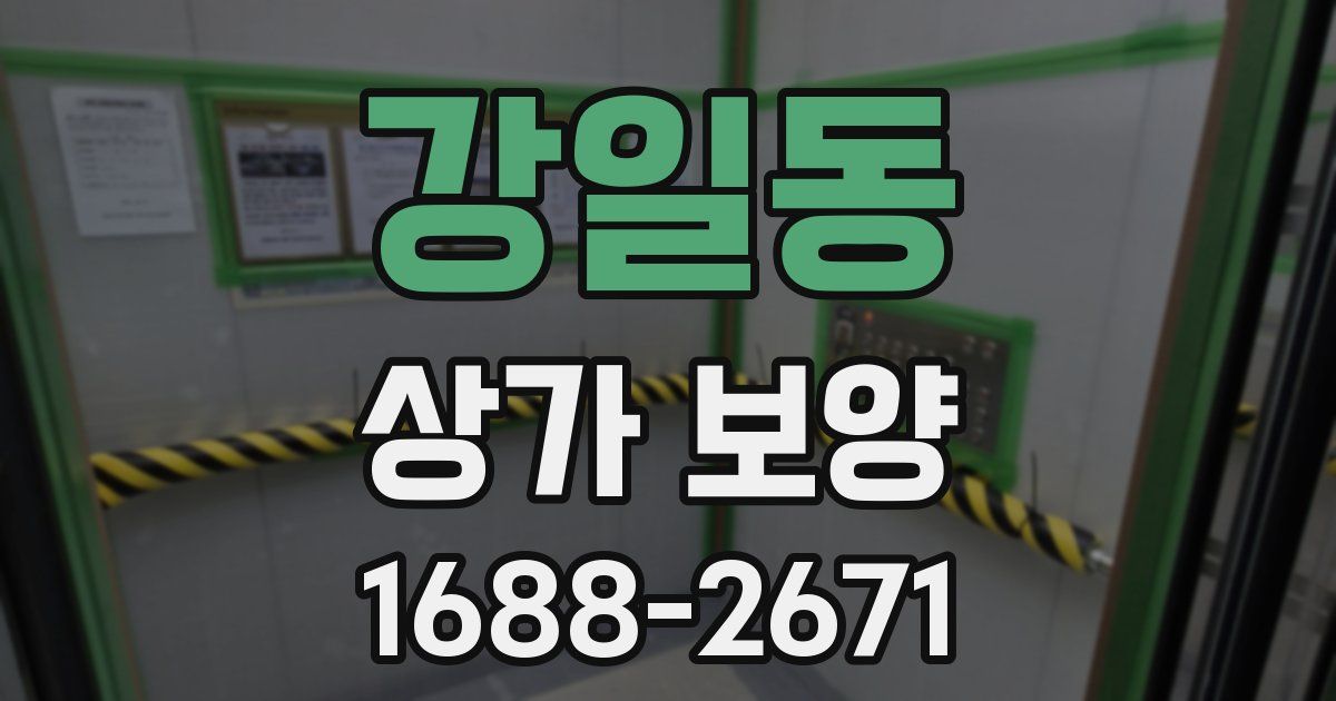 강일동 상가 보양