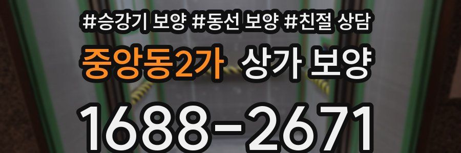 중앙동2가 상가 보양