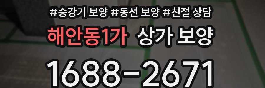 해안동1가 상가 보양