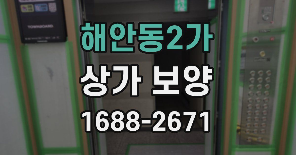 해안동2가 상가 보양
