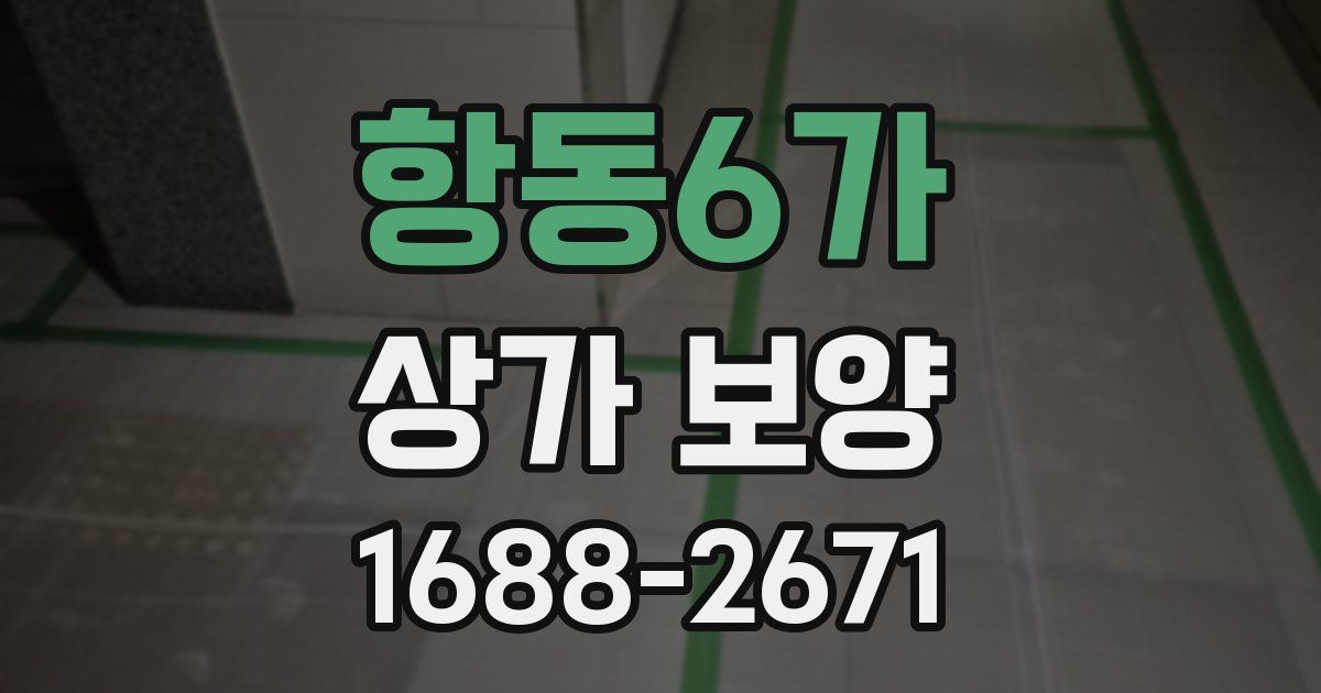항동6가 상가 보양