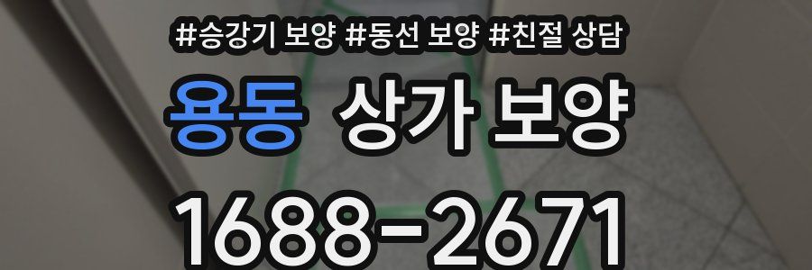 용동 상가 보양