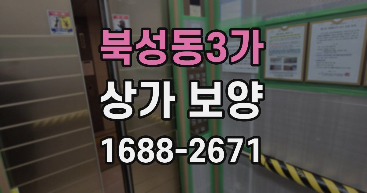 북성동3가 상가 보양