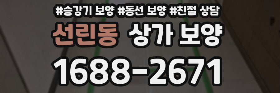 선린동 상가 보양