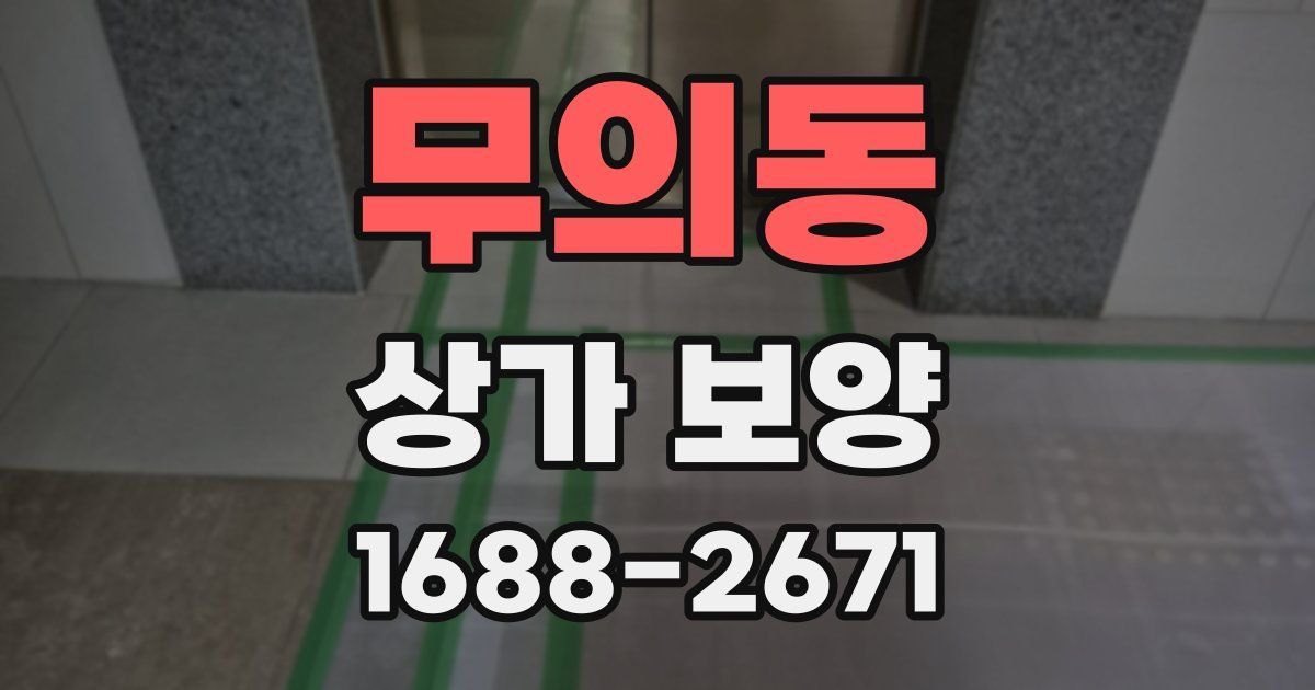 무의동 상가 보양