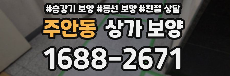주안동 상가 보양