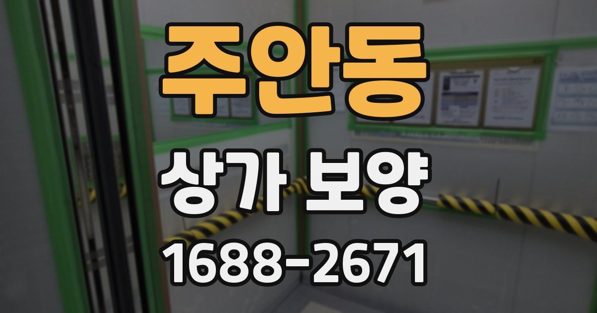 주안동 상가 보양