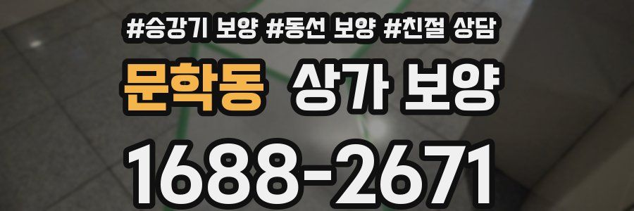 문학동 상가 보양