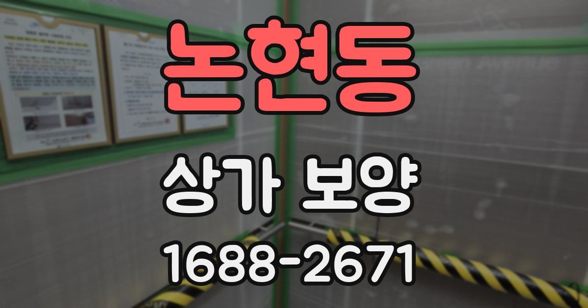논현동 상가 보양