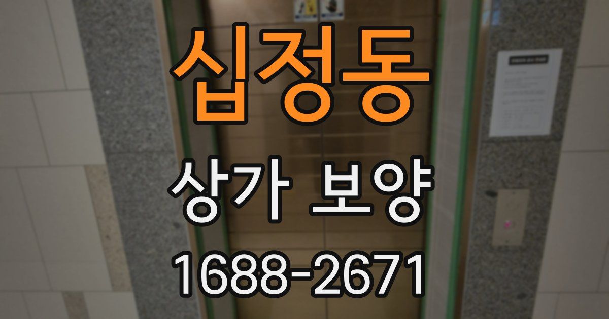 십정동 상가 보양