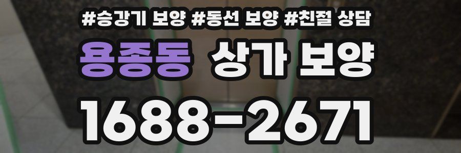 용종동 상가 보양