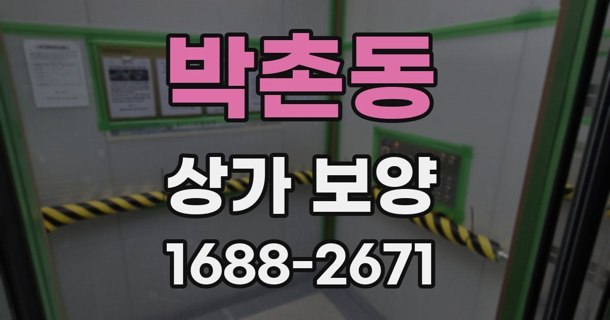 박촌동 상가 보양