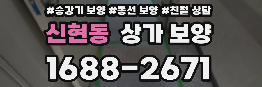 신현동 상가 보양