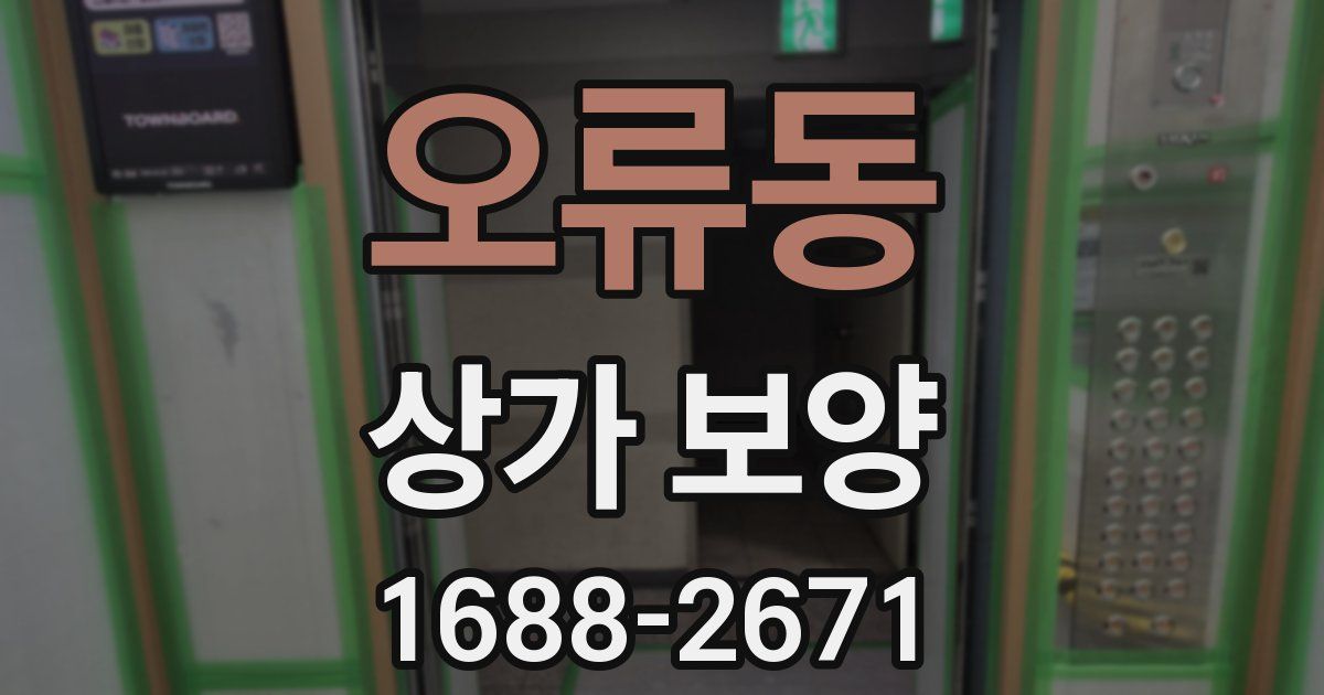 오류동 상가 보양