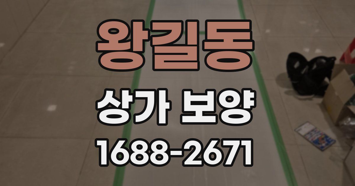 왕길동 상가 보양