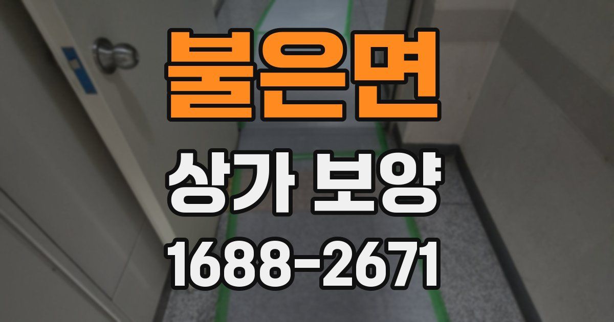 불은면 상가 보양