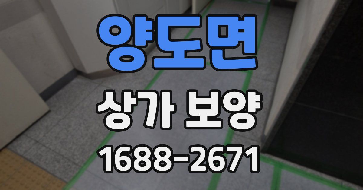 양도면 상가 보양