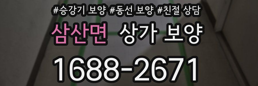 삼산면 상가 보양