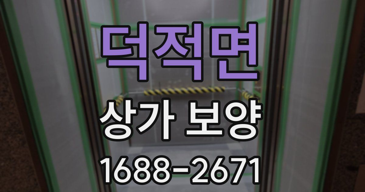 덕적면 상가 보양