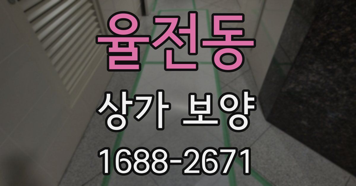 율전동 상가 보양